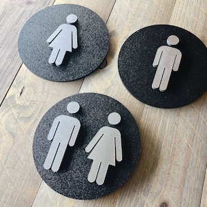 Letrero de baño redondo / Letrero de baño moderno / Letrero de restaurante / Letrero de apartamento / Letrero de oficina / Letrero de puerta / Letrero de baño / Letrero de negocios