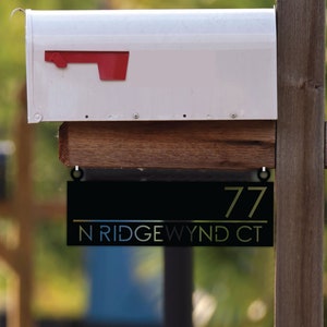 Custom Metal Address Plaque / Metal Address Sign / Metal House Address Sign / Metal House Numbers / House Number Sign / Housewarming Gift