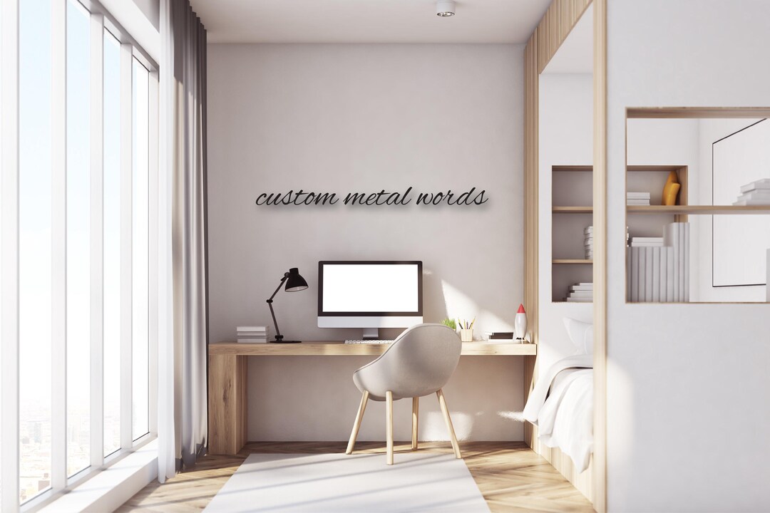 Custom Metal Words | Your Custom Text | Custom Name Script Metal Sign ...