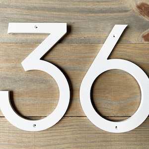 White House Numbers / Modern Address Number / House Number Sign / Mailbox Numbers / 6 Inch House Number