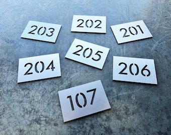 Apartment Number Signs / Condo Adddress Plaque / Metal Address Sign / Custom Business Sign