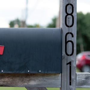 Narrow Modern House Number / Mailbox Numbers / Thin House Numbers / Black House Number / Address Plaque / House Sign / 4 Inch Number
