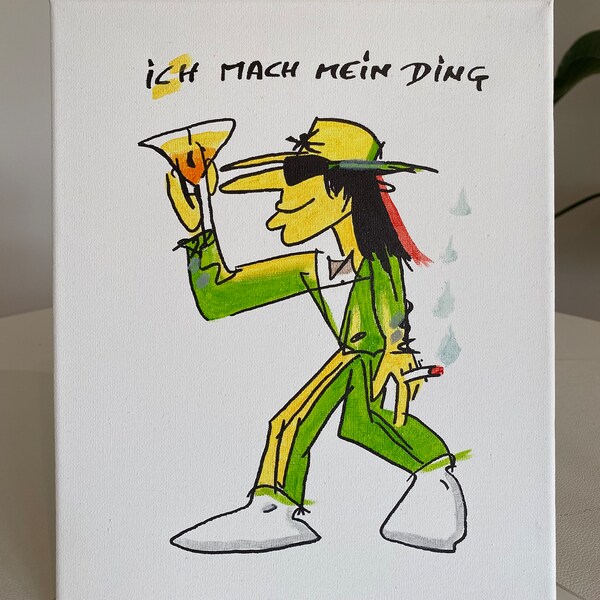 Udo Lindenberg „ich mach mein Ding“ - Acryl auf Leinwand