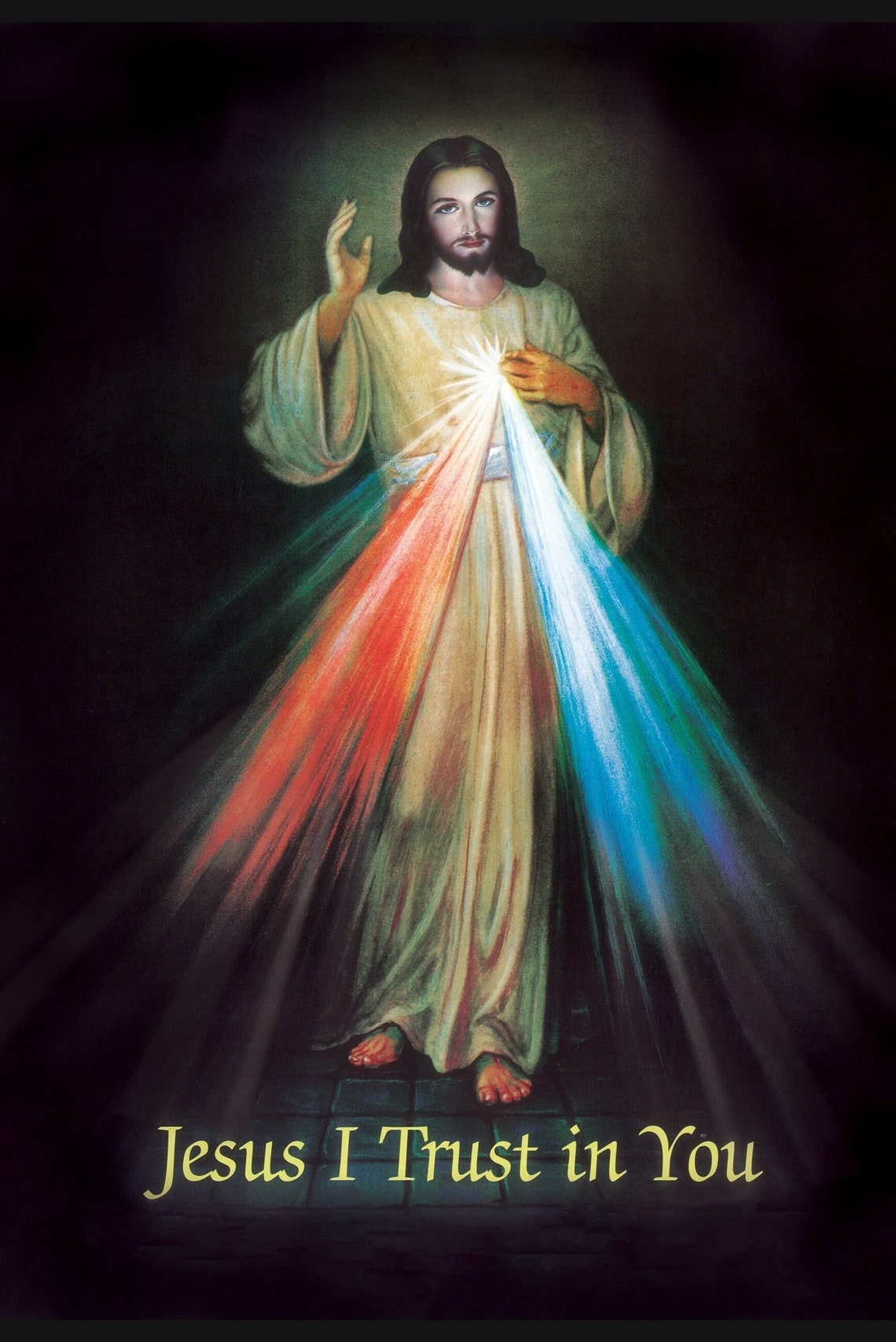 Divine Mercy Prayer Card Downloadable Print Etsy