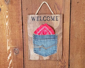 Jean Pocket Sign