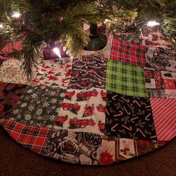 Grandma's Scraps Christmas Tree Skirts