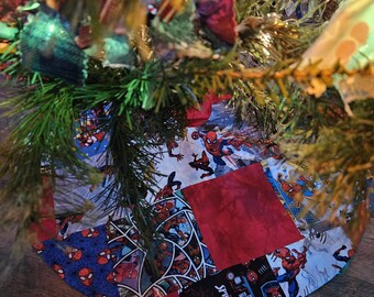 Grandma's Scraps Spider-Man Christmas Tree Skirts