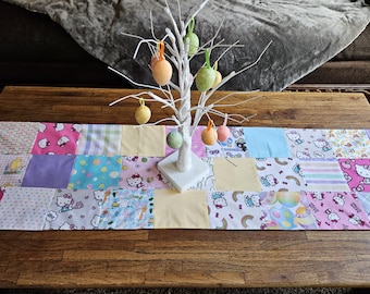 Grandma's Scraps Hello Kitty Easter Table Runner