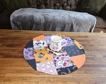 Grandma's Scraps Hello Kitty Halloween Table Runner