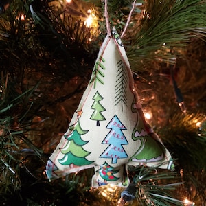 Fabric Christmas Tree Set