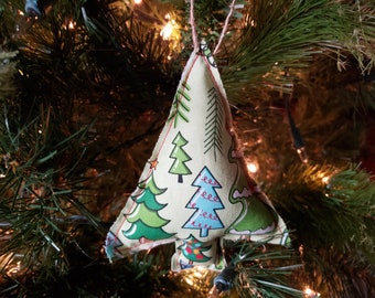 Fabric Christmas Tree Set
