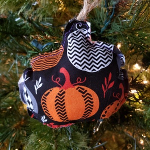 Fabric Halloween Pumpkin Set