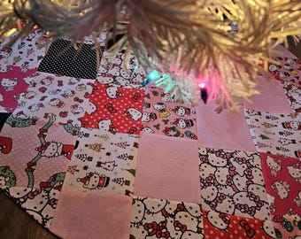 Grandma's Scraps Hello Kitty Christmas Tree Skirts