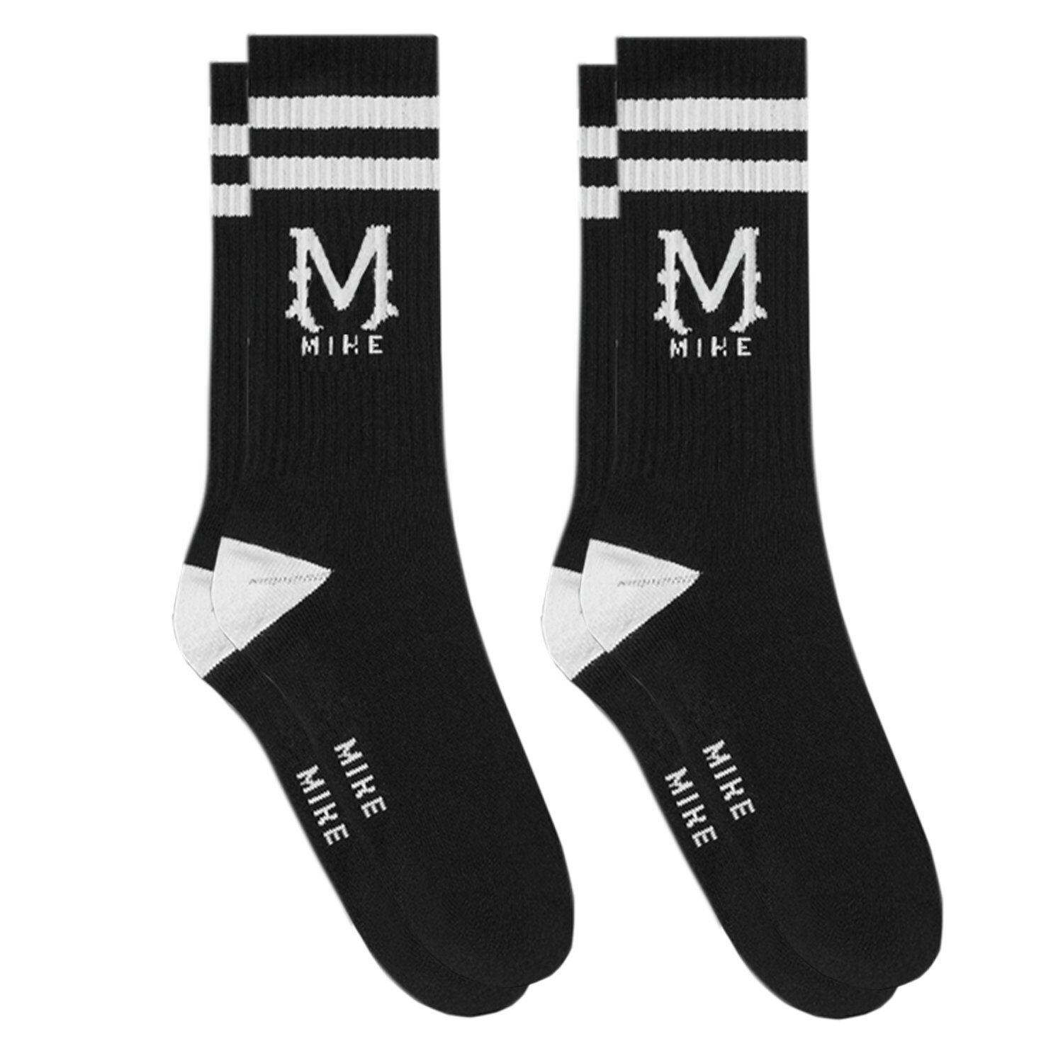 2-Pack Classics Monogram Socks, BLACK