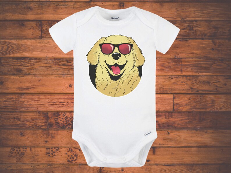 Golden Retriever Baby Onesie, Cute Baby Clothes, Baby Shower Gift Etsy