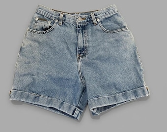 Vintage 90s Calvin Klein Jeans Shorts Women 10 Double Stone Wash High Rise