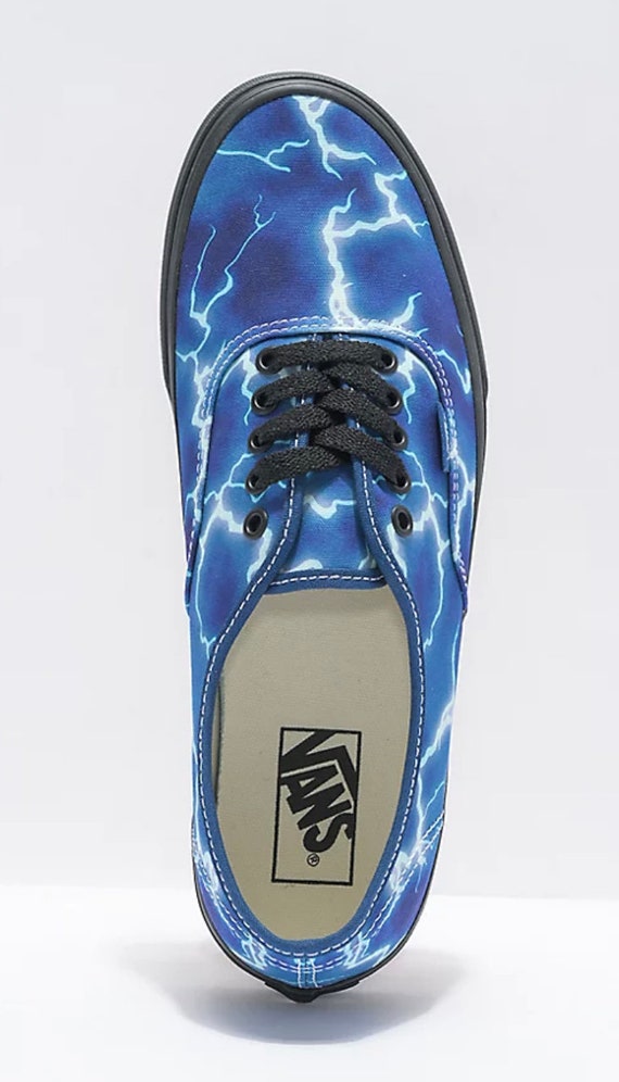 vans authentic blue black
