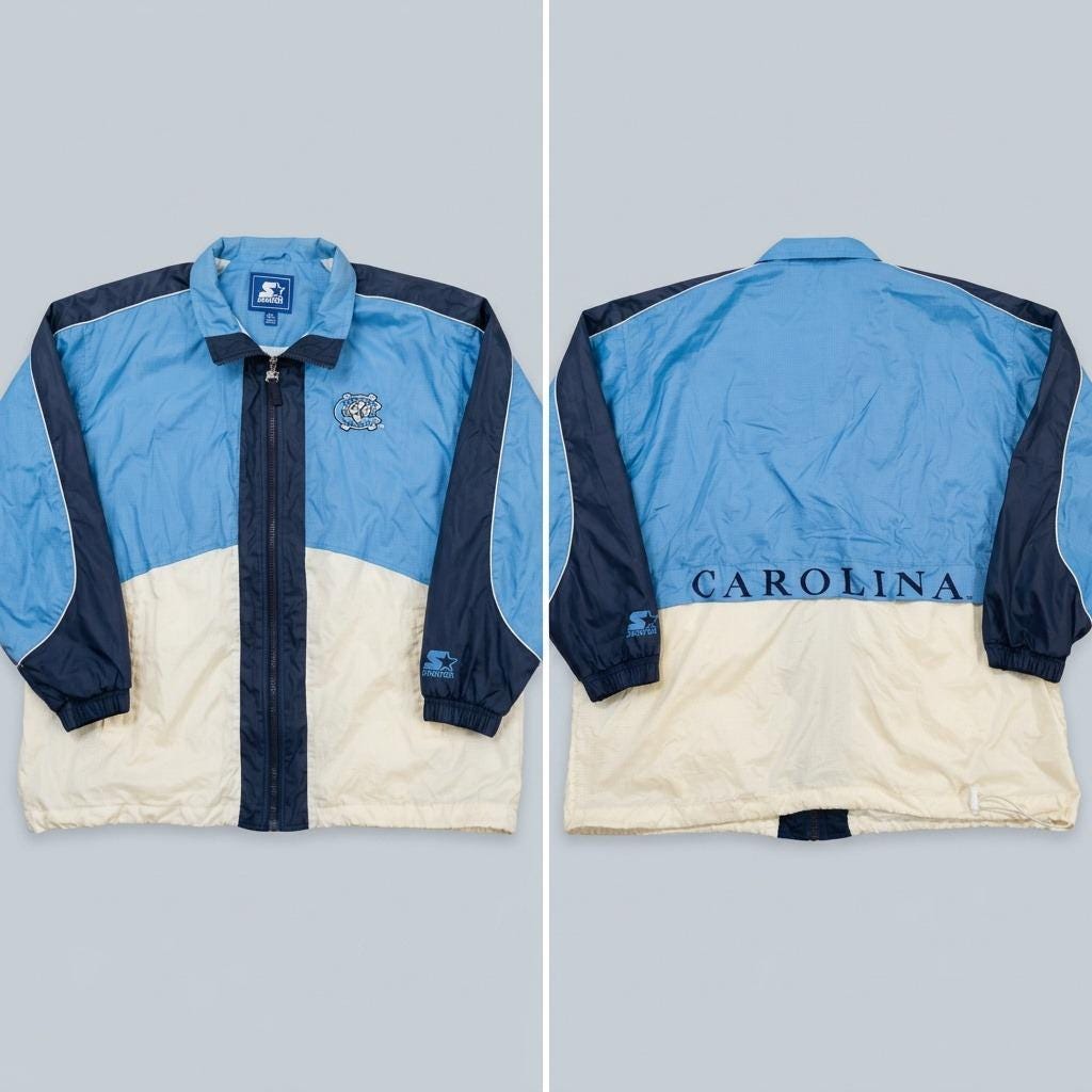 90s Starter Jacket Unc - Etsy