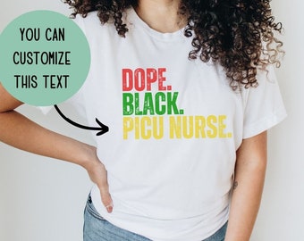 PICU Nurse Juneteenth Tshirt, Pediatric ICU Juneteenth shirt, Peds intensive care tee, Healthcare equity, Social justice, Proud Black RN