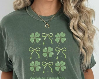 Lactation Consultant St Patricks Day Shirt, Saint Patrick's day gift for Lactation Counselor, Lactation Educator tshirt, Breastfeeding tech