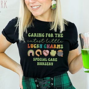 Special Care Nursery Nurse St Patricks Day Shirt, Saint Patrick&#39;s day gift for SCN, Special Care Nursery RN St Patty&#39;s day tshirt, NICU
