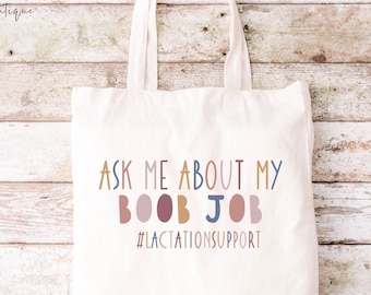 Lactation Support Tote Bag, Lactation Consultant canvas tote, Lactation Counselor, Lactation Educator, Childbirth Educator bag, CLC, IBCLC