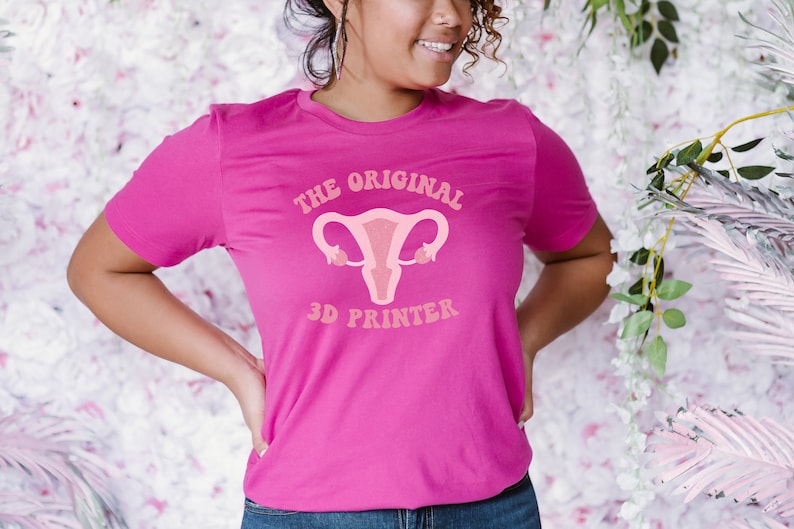 Original 3D printer Shirt, Funny reproductive shirt, Midwife t-shirt, Birth Doula shirt, Labor and Delivery Nurse Tee, Female scientist gift Berry