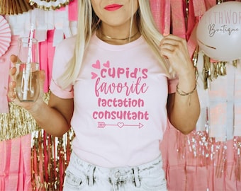 Lactation Consultant Valentines Day tShirt, Lactation Educator VDay Gift tee, Valentines Gift for Coworker, team group matching