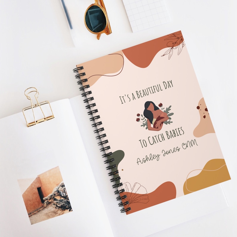 Personalized Midwife Gift Spiral Notebook - Ruled Line, Custom ...