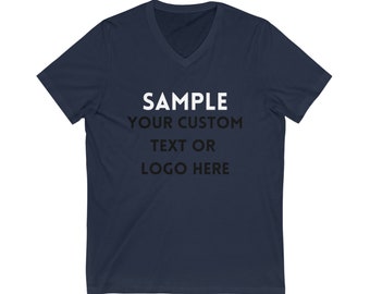 Unisex Jersey Short Sleeve V-Neck Tee
