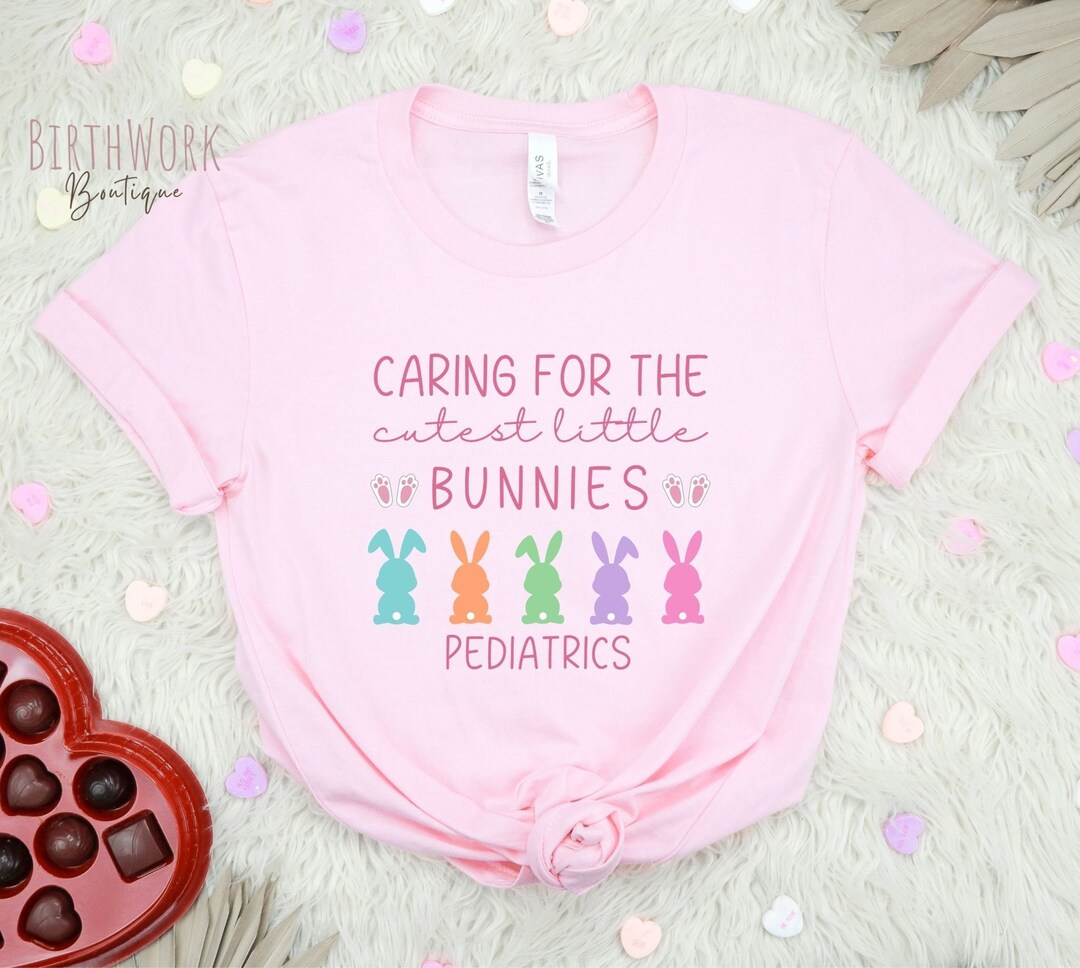 Pediatric Nurse Easter Shirt, Easter Tshirt for Peds Clinic Crew