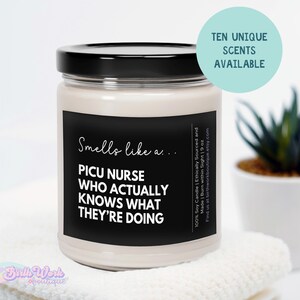 Pediatric ICU Nurse Gift, Peds Intensive care RN Candle, Picu Nurse Graduation Gift, Pediatric Icu Appreciation, Christmas Picu Nurse gift