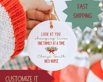 NICU Nurse Ornament, Neonatal ICU RN Christmas Gift, Nicu Rn Ornament, Neonatal Nurse Appreciation, Nicu Graduation, Neonatal Rn Holiday