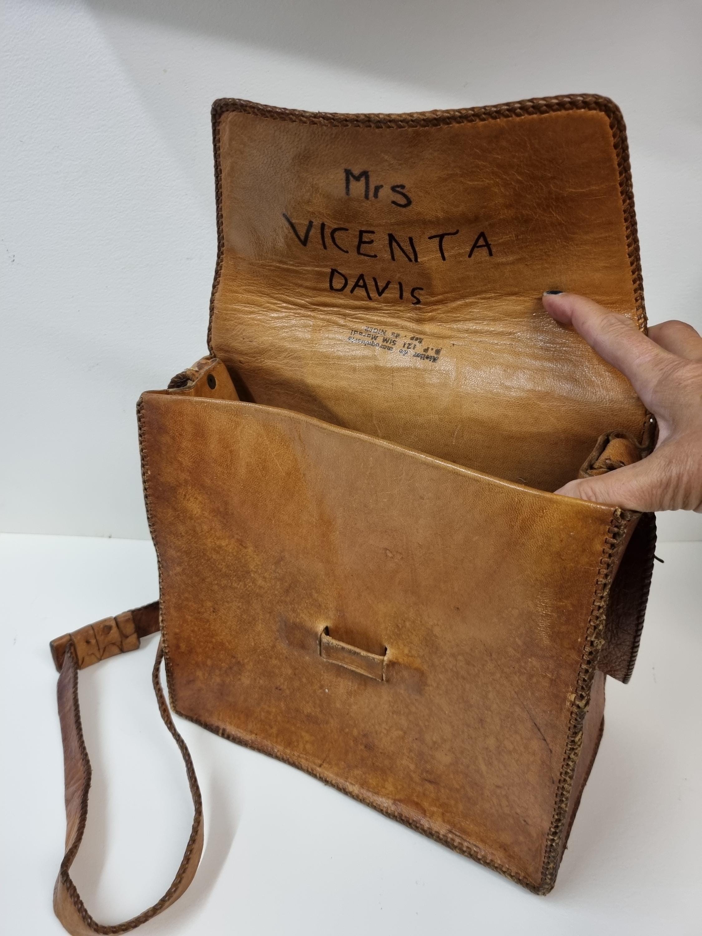 1970〜80年代のヴィンテージハンドメイドレザーバッグ。 - Etsy 日本