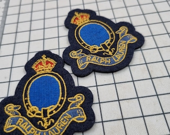 Vintage 2 x 1980s Ralph Lauren Patches Old Stock Brand New.
