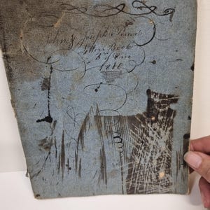 Libro de cartas de la escuela de niños de la década de 1810