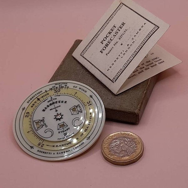 Negretti and Zambra circa 1915 pocket weather forecaster.