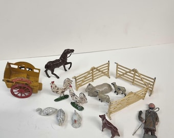 ヴィンテージ鉛製フィギュア：馬、騎手、紳士 - 20世紀初頭 - Etsy 日本