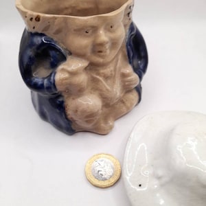 1800s Staffordshire Tobacco jar .