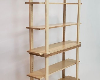 Ash Bookcase with Hickory Accents