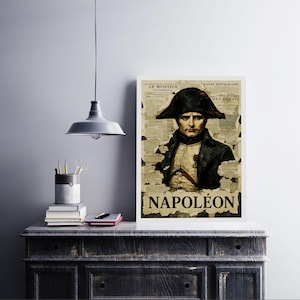 Napoleon Bonaparte Digital Print – Vintage Wall Art Download, Empire Portrait Poster, Classic Historical Decor, Printable Artwork