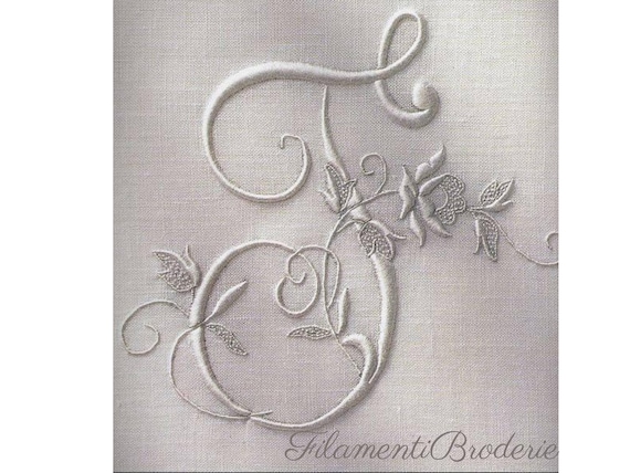 Floral Monogram Daisy Embroidery Design, Elegant Script Letter with Butterfly&Leaves,Pes Format Minimalist Nursery Wedding Instant Download.