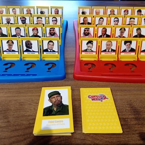 Pre-cut guess who dictator cards