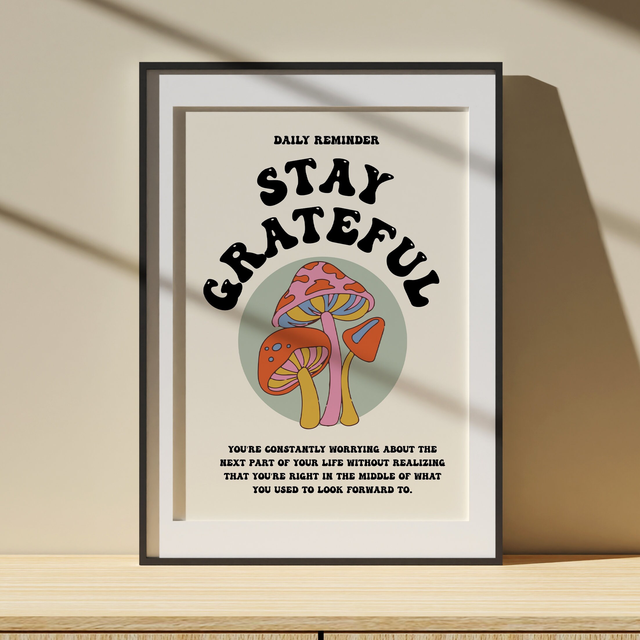 Retro Quote Wall Print Bundle, Motivational Download Print, Wall Decor ...