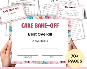 Cake Bake Off-wedstrijd, vakantiefeest hosten dessertwedstrijd, inzamelingsactie cake, bakwedstrijd voor beste bakker, cakerecepten