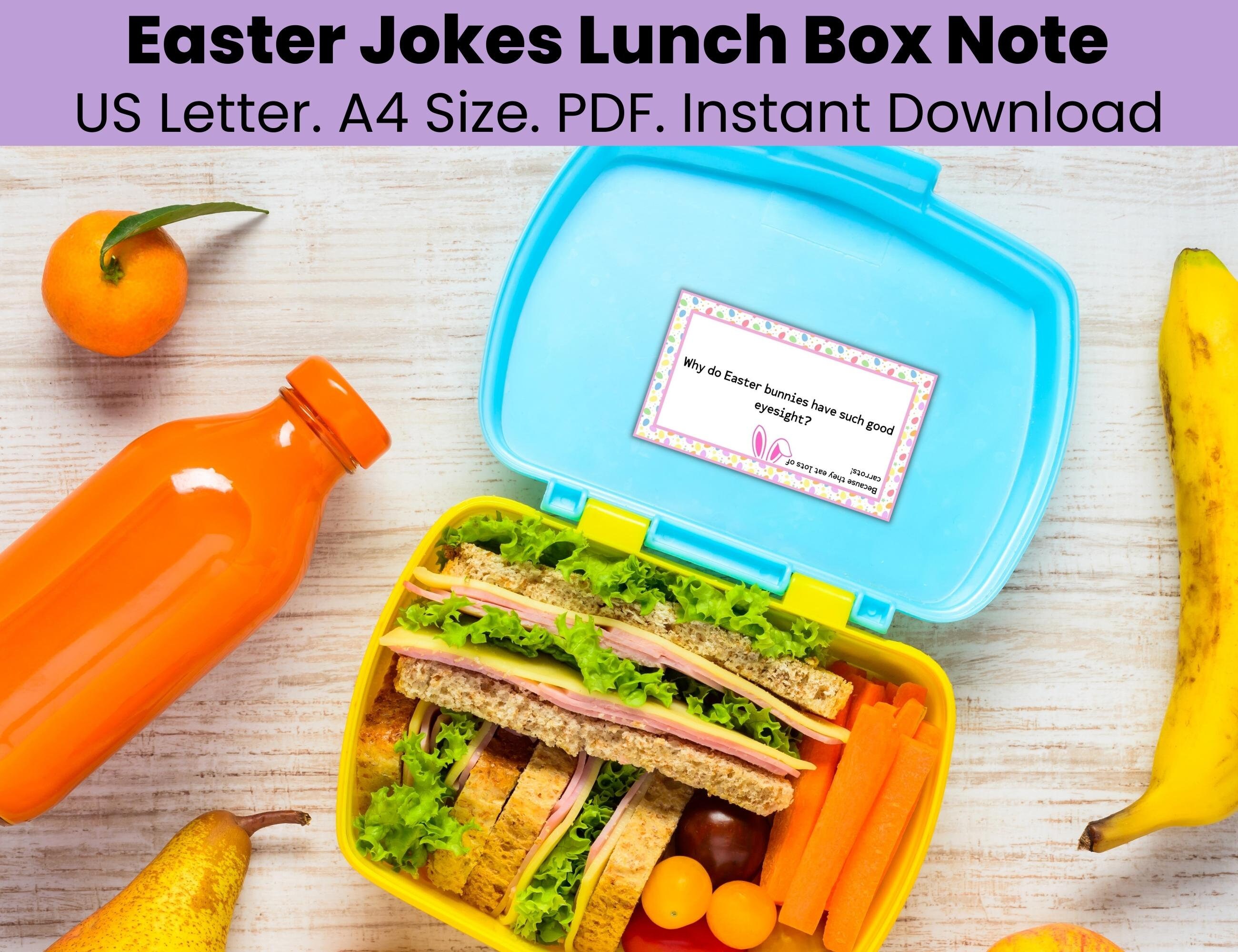 Easter Lunch Box Jokes for Kids, Lunch Box Notes, Kids Lunchbox Notes ...