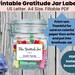 Printable Gratitude Jar for Kids, Gratitude Cards, Gratitude Jar Label ...