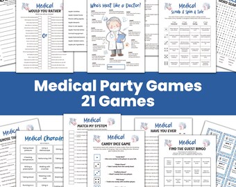 Bundel medische spellen, dokter, gezelschapsspel ziekenhuis, gezelschapsspel voor gezondheidswerkers