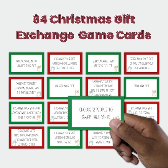 Christmas Gift Exchange Game Ideas, White Elephant Party Gift Exchange, Office Party Games, Christmas Party Game for Families, Fun Christmas