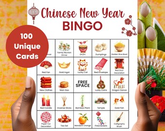 Chinees nieuwjaarsbingospel 100 kaarten